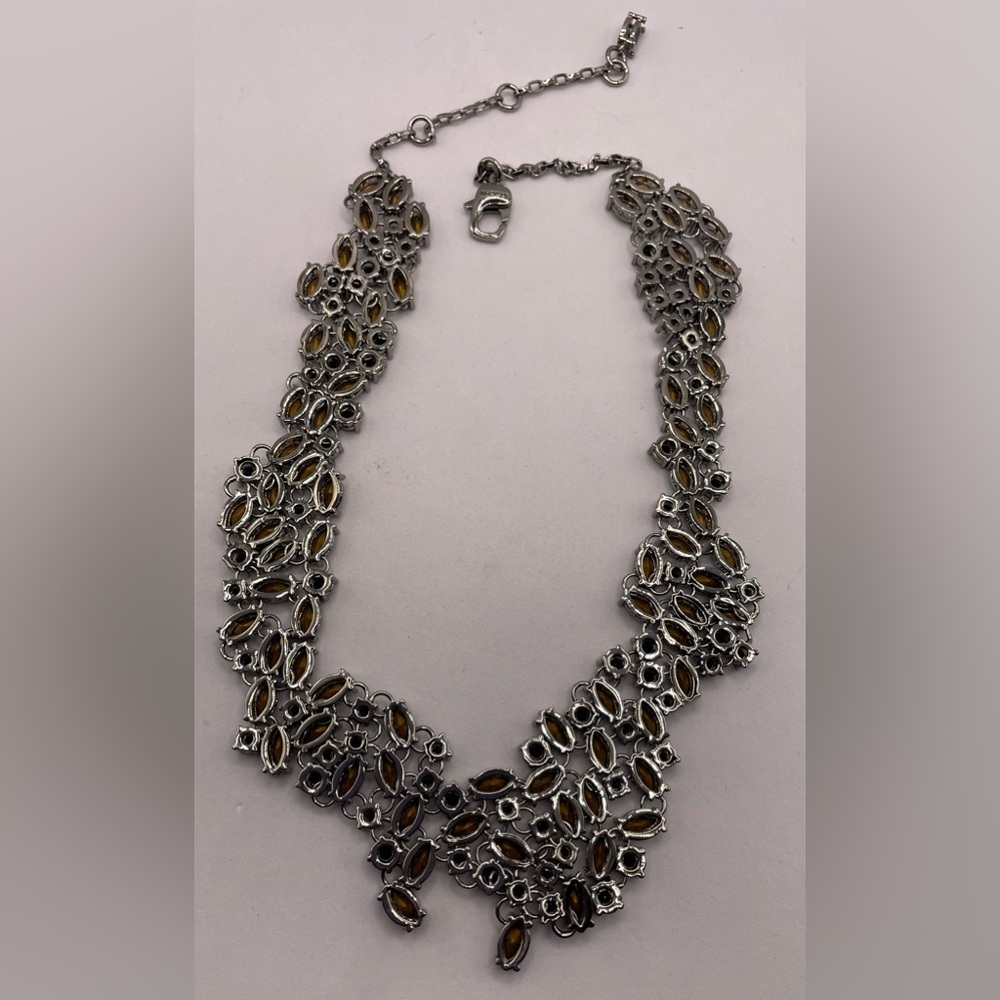 Rare Couture ST JOHN Signed Crystal Collar Necklace Stunning Statement Runway - Picture 5 of 13